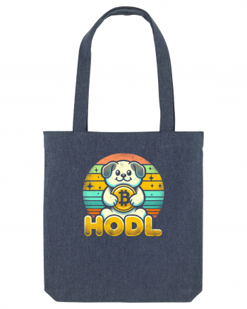 HODL crypto retro life Midnight Blue