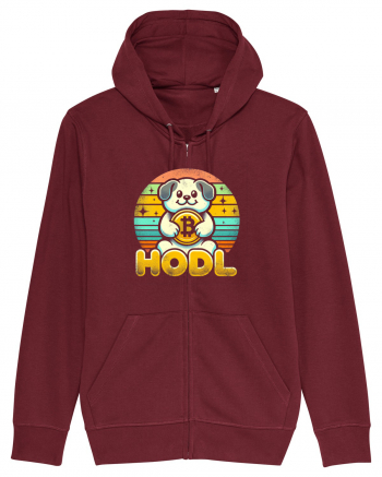 HODL crypto retro life Burgundy