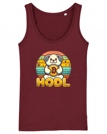 HODL crypto retro life Burgundy