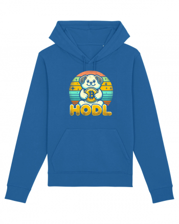 HODL crypto retro life Royal Blue