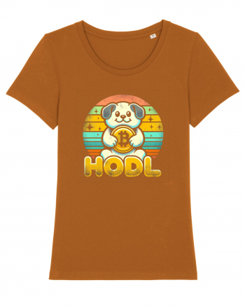 HODL crypto retro life Roasted Orange