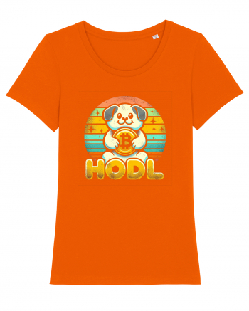 HODL crypto retro life Bright Orange