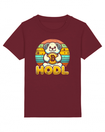 HODL crypto retro life Burgundy