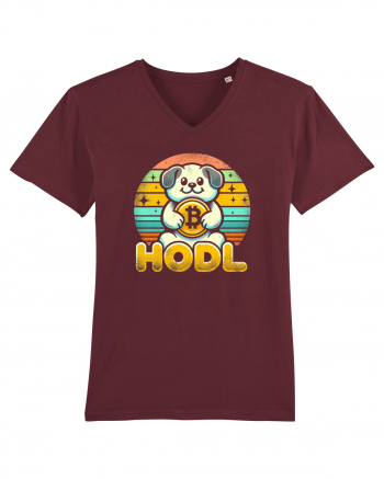 HODL crypto retro life Burgundy