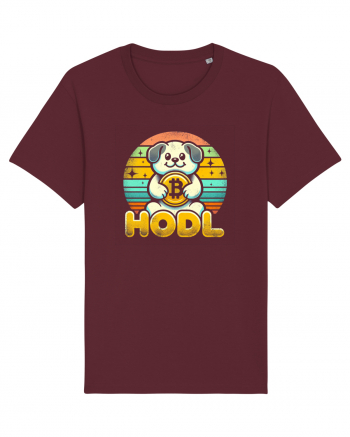 HODL crypto retro life Burgundy