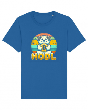 HODL crypto retro life Royal Blue