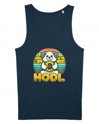 HODL crypto retro life Navy