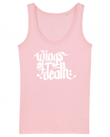 Wings of Death - grunge white Cotton Pink