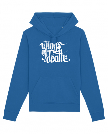 Wings of Death - grunge white Royal Blue