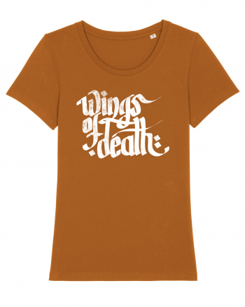 Wings of Death - grunge white Roasted Orange