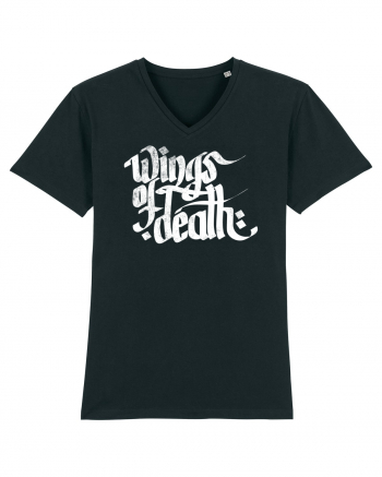 Wings of Death - grunge white Black