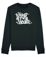 Wings of Death - grunge white Bluză mânecă lungă Unisex Rise