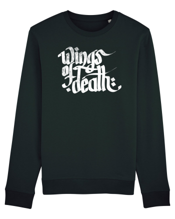 Wings of Death - grunge white Black