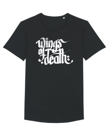 Wings of Death - grunge white Black