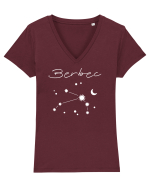 Zodiacal - Constelație Zodia Berbec Tricou mânecă scurtă guler V Damă Evoker