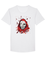 Dali Mask Tricou mânecă scurtă guler larg Bărbat Skater