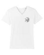 Zodiac elegant și minimalist - Zodia Scorpion Tricou mânecă scurtă guler V Bărbat Presenter