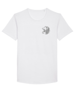 Zodiac elegant și minimalist - Zodia Scorpion Tricou mânecă scurtă guler larg Bărbat Skater