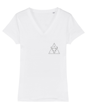Zodiac minimalist geometric - Zodia Taur White