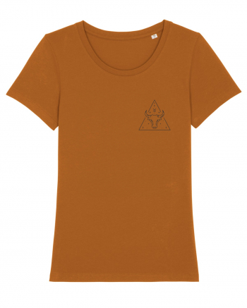 Zodiac minimalist geometric - Zodia Taur Roasted Orange