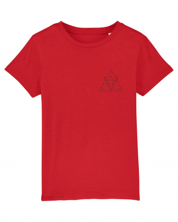 Zodiac minimalist geometric - Zodia Taur Red