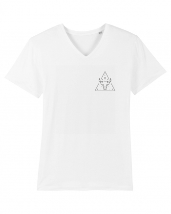 Zodiac minimalist geometric - Zodia Taur White