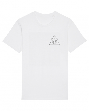 Zodiac minimalist geometric - Zodia Taur White