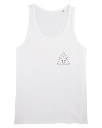Zodiac minimalist geometric - Zodia Taur White