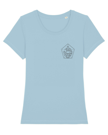 Zodiac minimalist geometric - Zodia Vărsător Sky Blue