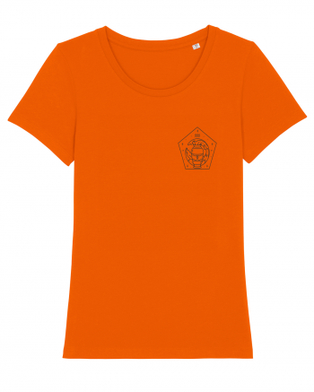 Zodiac minimalist geometric - Zodia Vărsător Bright Orange