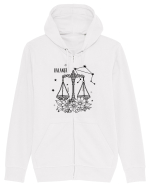 Zodiac Floral - Zodia Balanță Hanorac cu fermoar Unisex Connector