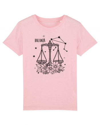 Zodiac Floral - Zodia Balanță Cotton Pink