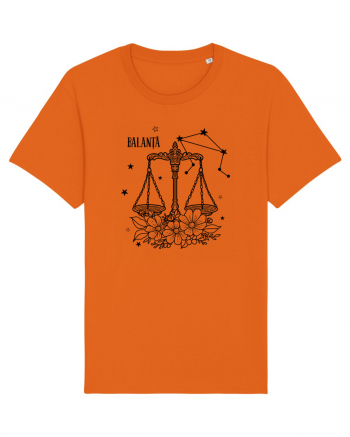 Zodiac Floral - Zodia Balanță Bright Orange