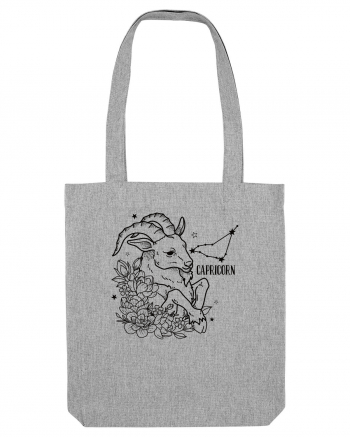 Zodiac Floral - Zodia Capricorn Heather Grey