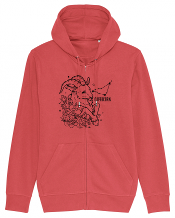 Zodiac Floral - Zodia Capricorn Carmine Red