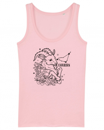 Zodiac Floral - Zodia Capricorn Cotton Pink