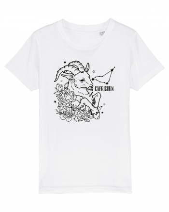 Zodiac Floral - Zodia Capricorn White