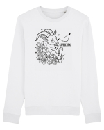 Zodiac Floral - Zodia Capricorn Bluză mânecă lungă Unisex Rise