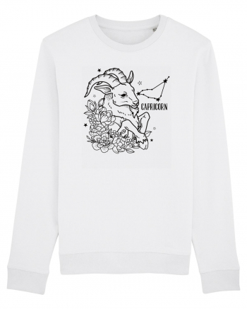 Zodiac Floral - Zodia Capricorn White