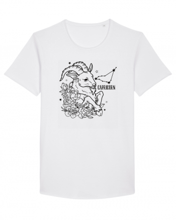 Zodiac Floral - Zodia Capricorn White