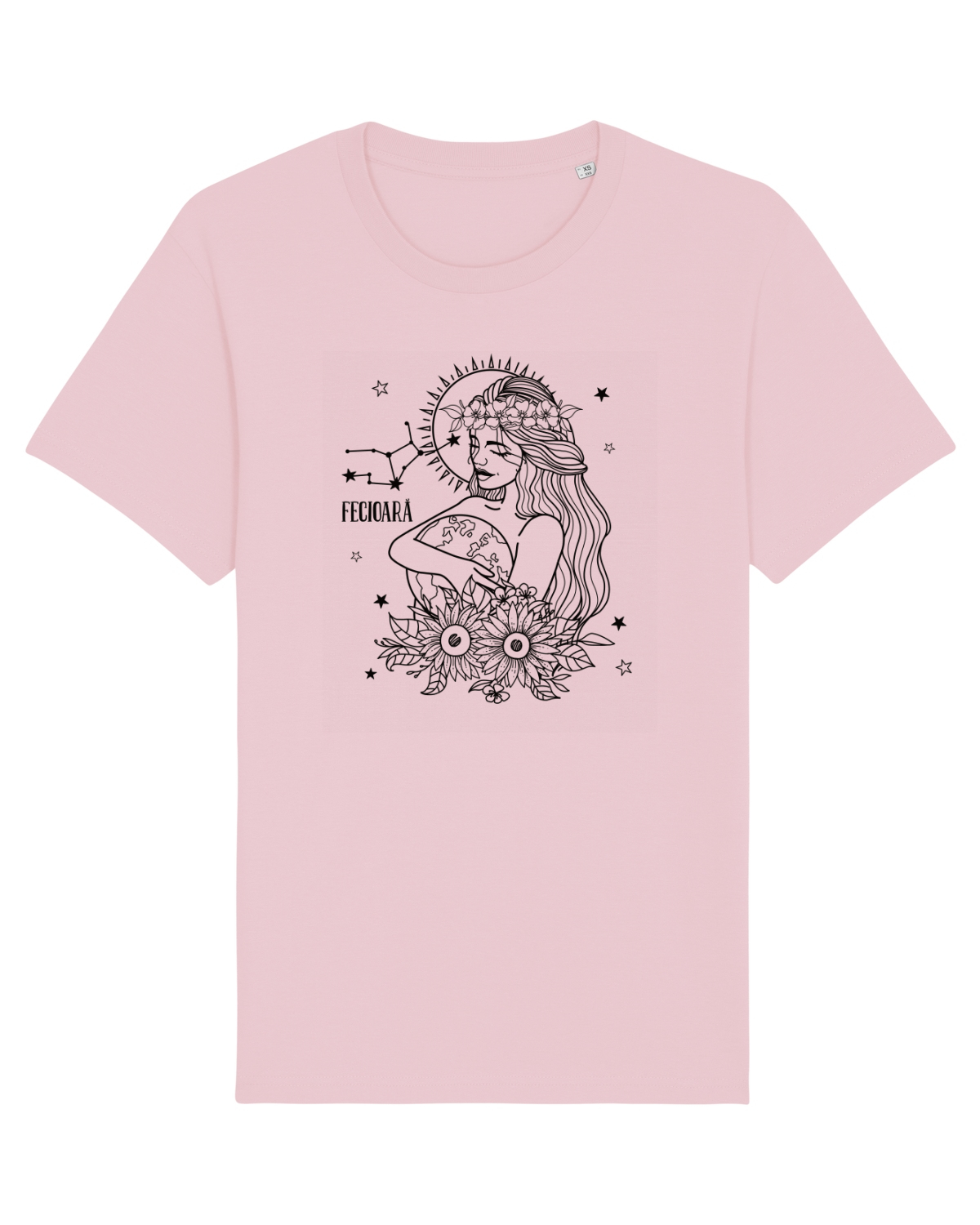 Tricou mânecă scurtă Unisex Rocker Cotton Pink