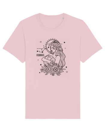 Zodiac Floral - Zodia Fecioară Cotton Pink
