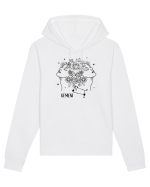 Zodiac Floral - Zodia Gemeni Hanorac Unisex Drummer