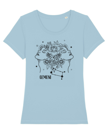 Zodiac Floral - Zodia Gemeni Sky Blue