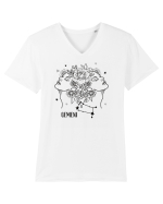 Zodiac Floral - Zodia Gemeni Tricou mânecă scurtă guler V Bărbat Presenter