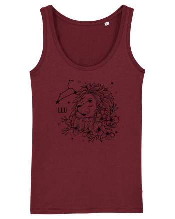 Zodiac Floral - Zodia Leu Burgundy