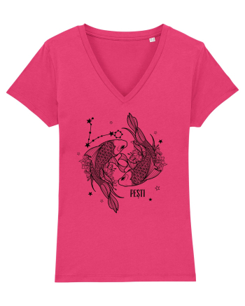 Zodiac Floral - Zodia Pești Raspberry