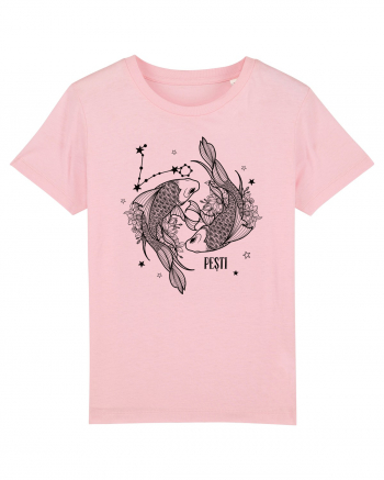 Zodiac Floral - Zodia Pești Cotton Pink