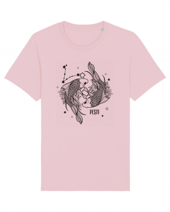 Zodiac Floral - Zodia Pești Cotton Pink