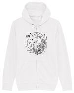 Zodiac Floral - Zodia Rac Hanorac cu fermoar Unisex Connector